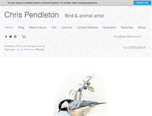 Tablet Screenshot of pendleton.co.uk