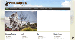 Desktop Screenshot of pendleton.or.us