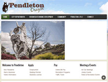 Tablet Screenshot of pendleton.or.us